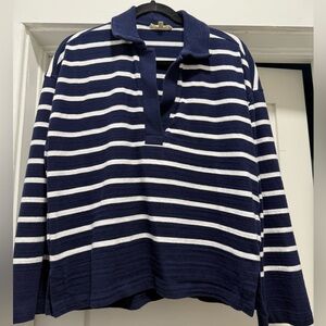 Madewell Women’s Collared sweatshirt, Size Small